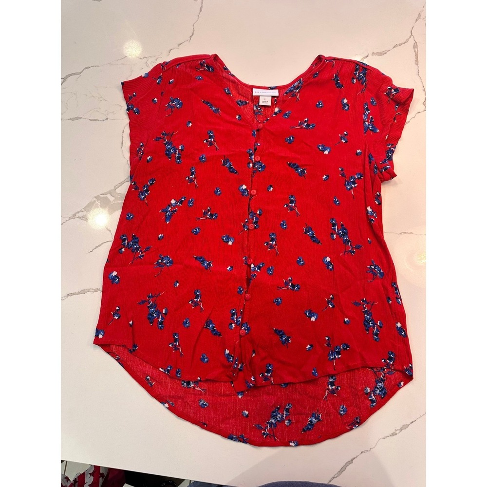 Womens Top Bundle Size L Liz Claiborne Sonoma Naif Covington Floral Striped 4pc - Picture 2 of 12